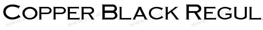 Copper Black Regular字体转换